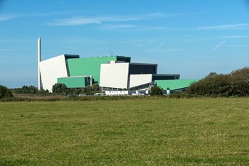 A photo of the Gloucestershire Energy from Waste facility